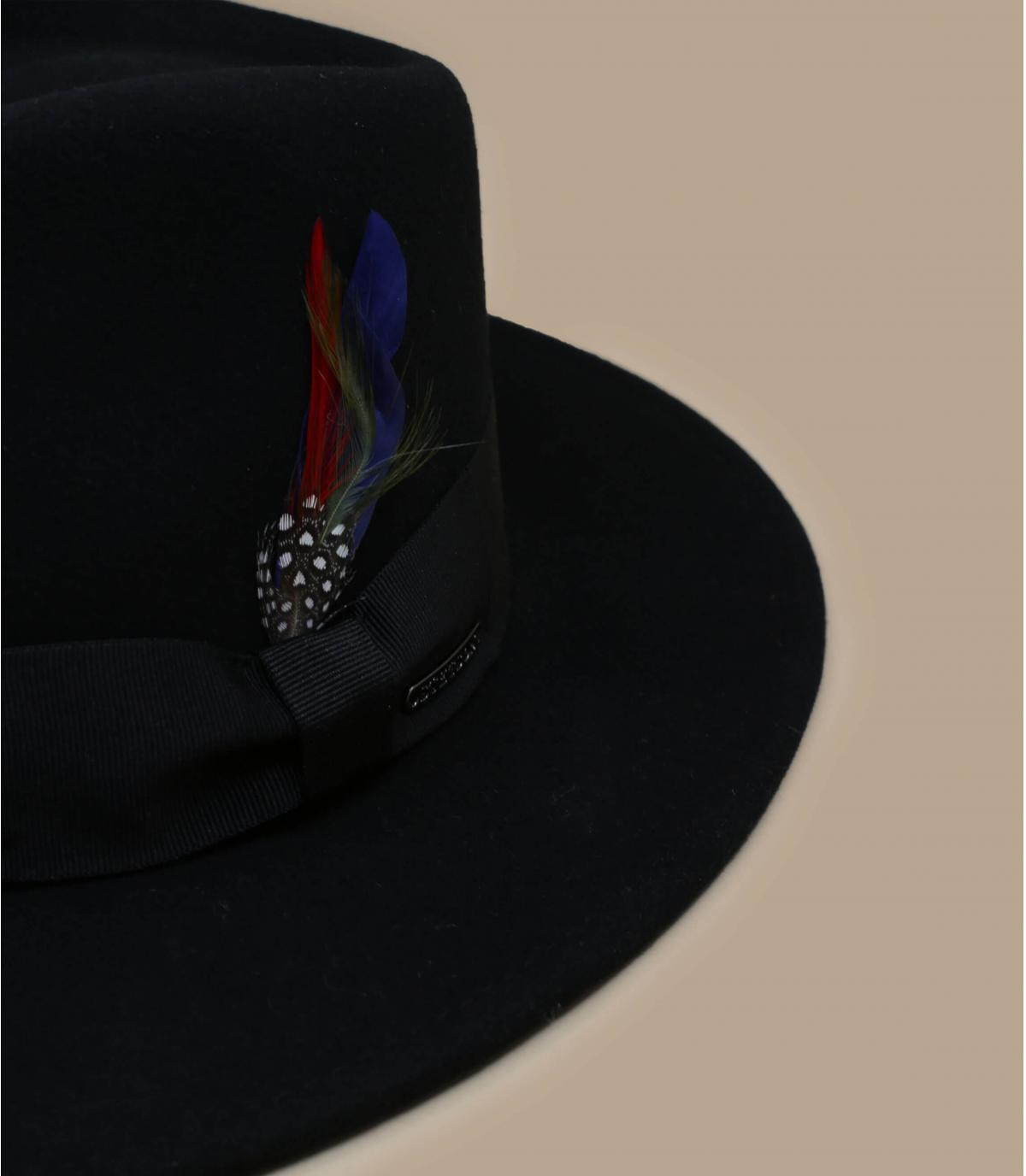 fedora negro cachemira lana fedora negro cachemira lana